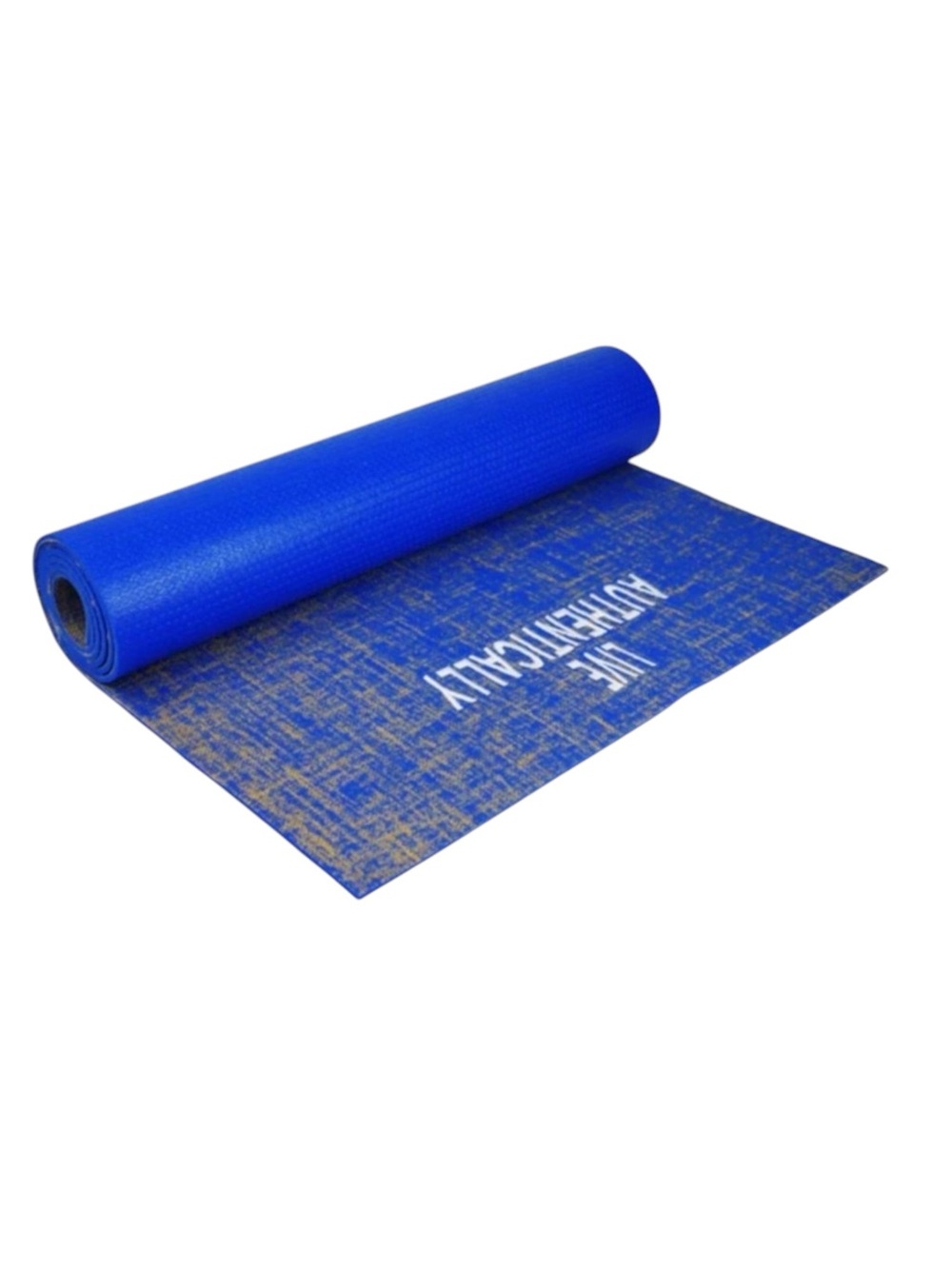 new Affirmats x Patrick Cooper 𓁹 Live Authentic Yoga Mat 𓁹 Blue Silk 5mm Thick - Picture 3 of 16
